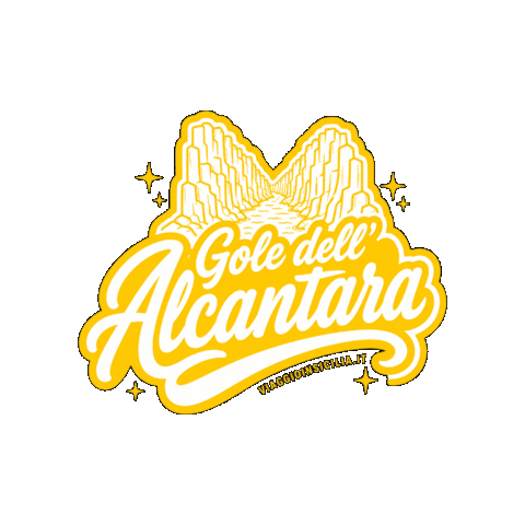Alcantara Sticker by Viaggio in Sicilia