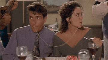 lady and the tramp spaghetti GIF
