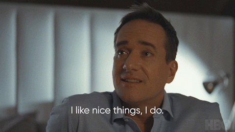 "I like nice things. I do." Television Love GIF by SuccessionHBO