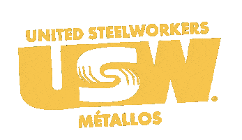 Gold Union Sticker by United Steelworkers - Syndicat des Métallos
