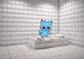 Momo White Wall GIF