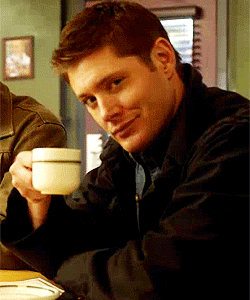 Dean Winchester Coffee GIF - Find & Share on GIPHY