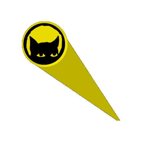 Bat Signal Spotlight Sticker by Gutter Cat Gang