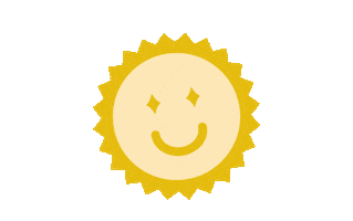Smiley Sun Sticker by DetourCoffee