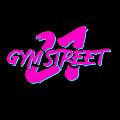 21GymStreet logo pink retro 80s GIF