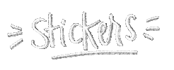 White Text Sticker