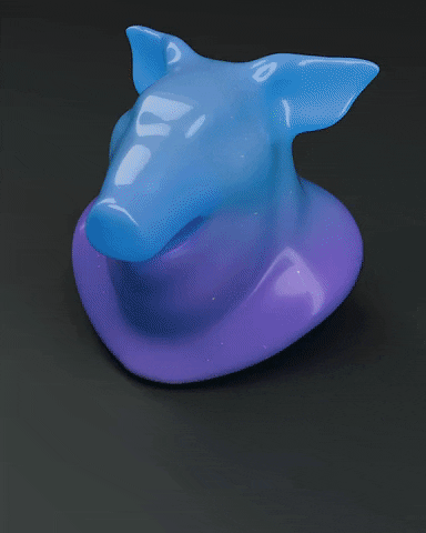 PaulEsteves design weird head pig GIF