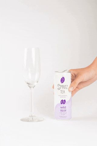 SpritzTea tea healthy champagne beverage GIF
