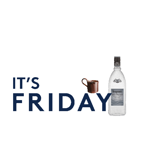Happy Hour Drinking Sticker by Seagram's Vodka