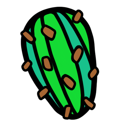 Cactus Cacti Sticker by Jeff McCann