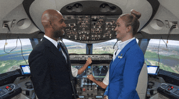 High Five Royal Dutch Airlines GIF by KLM