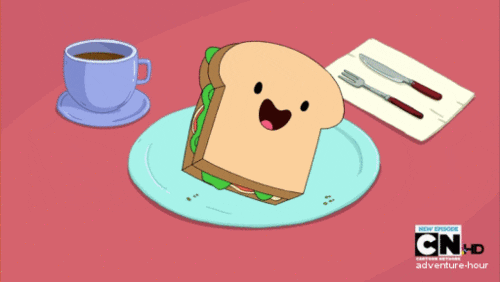 Adventure time food gif - find & share on giphy