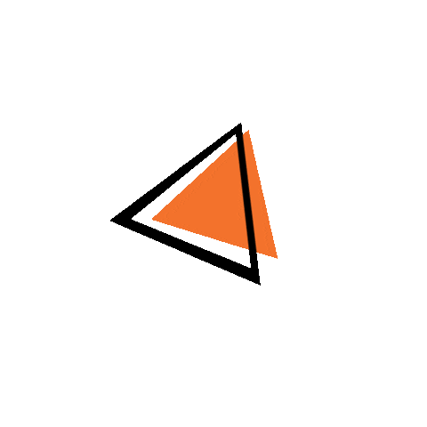 Orange Triangle Sticker