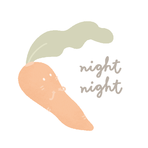 Sleepy Good Night Sticker by emi & the veggies