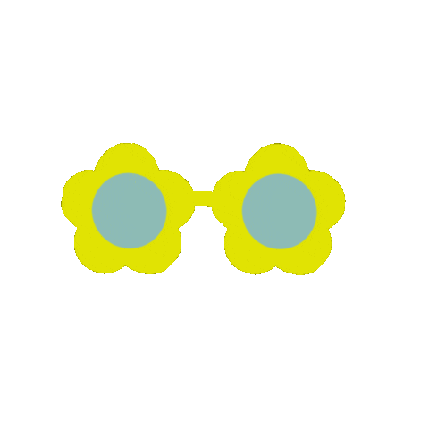 Flower Sunglasses Sticker