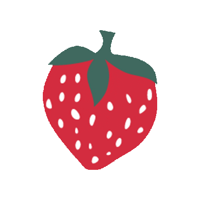 Strawberry Fruits Sticker by Meloni Care