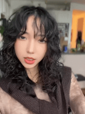 Beautiful Girl Flirting GIF