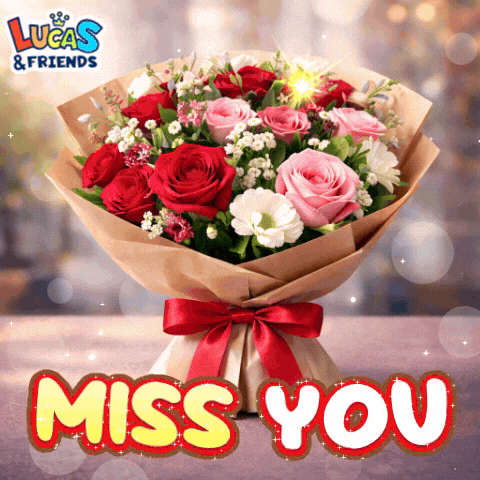 Miss U I Love You GIF by Lucas and Friends by RV AppStudios