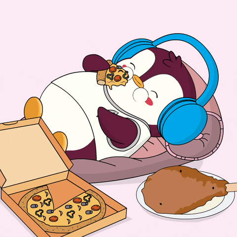Hungry Hello Kitty GIF by Pudgy Penguins