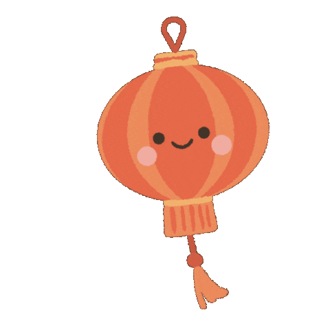 Happy New Year Orange Sticker by christellesayshi