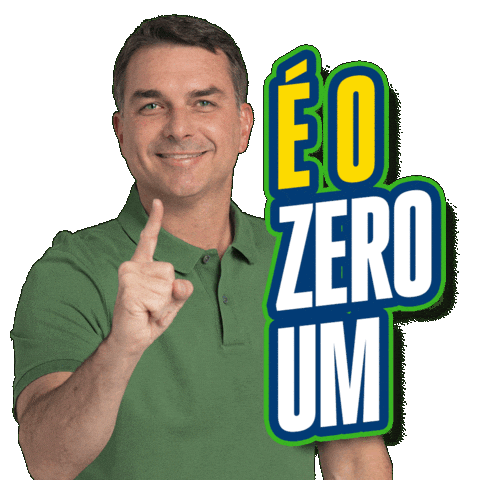 Direita Zero Um Sticker by Flavio Bolsonaro