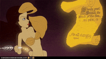 the little mermaid contract GIF
