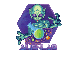 Alien Lab Sticker
