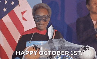 Lori Lightfoot Happy October GIF by GIPHY News