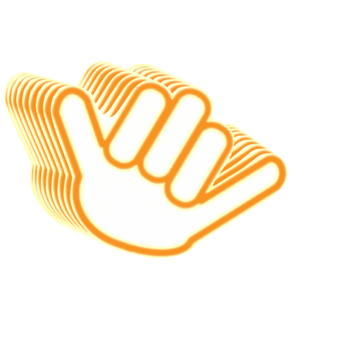 Shaka Sticker by Belle Vie Hawaii