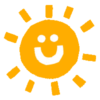 happy sun Sticker by Kelli Laderer