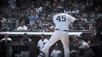 Swinging Home Run GIF by New York Yankees