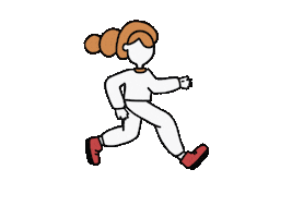 Girl Running Sticker by Charisma Movement