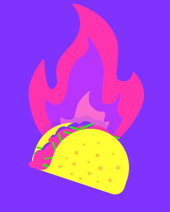 Fire GIF by Taco Bell CR