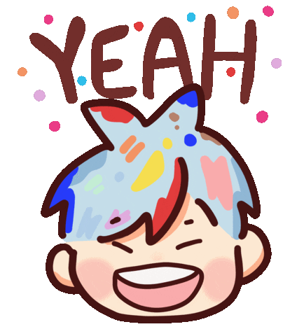 Happy Sticker