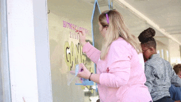 Paint Homecoming GIF by Western Illinois University