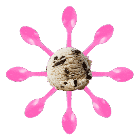 Ice Cream Pink Spoon Sticker by Baskin-Robbins