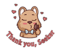 Seekers Notes Thank You Sticker by MYTONA