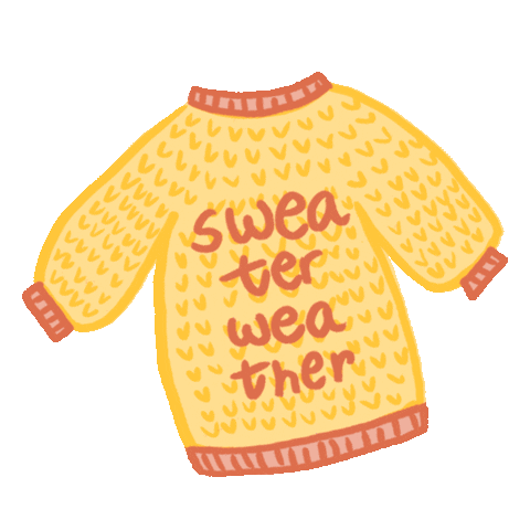 Sweater Weather Fall Sticker by We Are Knitters