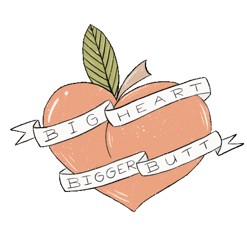 Babe Peach Sticker by The Girl Gang Canada
