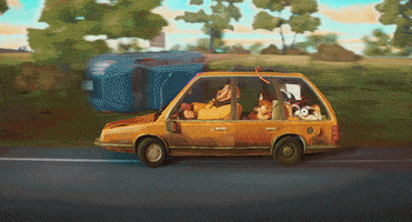 Road Trip Car GIF by Sony Pictures Animation