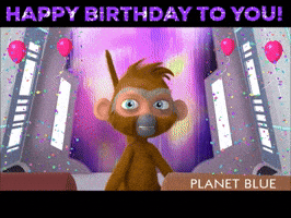 Happy Birthday Fun GIF by Planet Blue