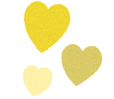 Heart 黄色 Sticker