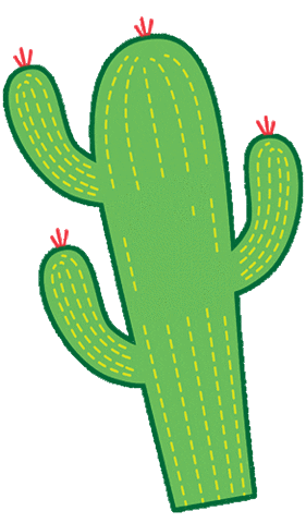 Desert Cactus Sticker by Case Gods