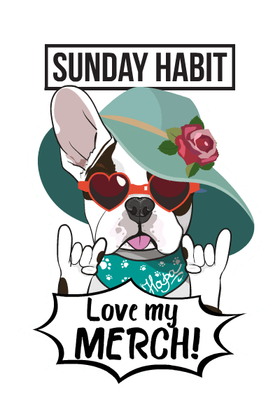 Dog Merch Sticker by SUNDAY HABIT