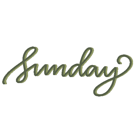 Days Of The Week Sunday Sticker