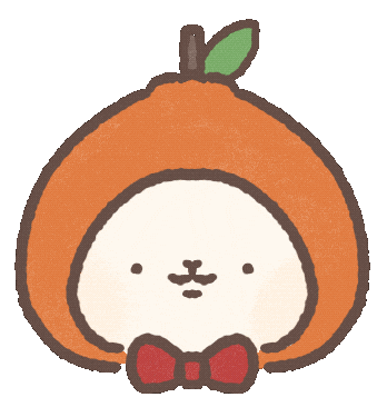 Orange Spin Sticker