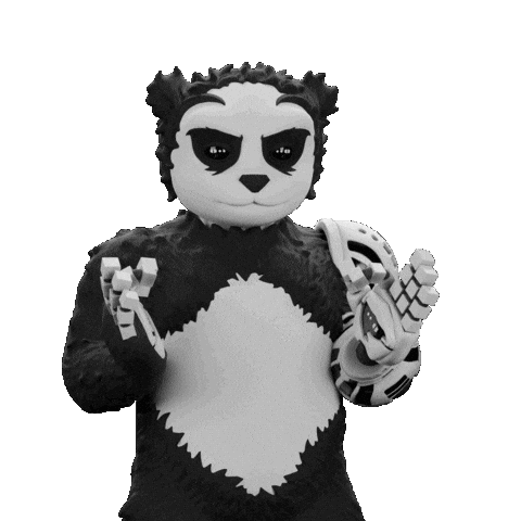 Money Panda Sticker by Endangered Labs