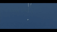 Orion Parachute Splashdown
