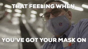 Public Transport Face Mask GIF by Transport for London