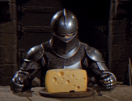 Hungry Cheese Head GIF